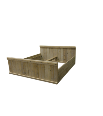 Wood4you tweepersoonsbed Jorg 166Bx212Lx90H - steigerhout