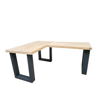 Wood4you - Corner desk - New england scaffolding wood - Anthracite