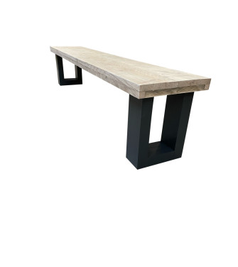 Wood4you - Garden bench - New England Scaffoldwood - anthracite