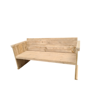 Wood4you - Gartenbank Ameland -  Bausatz Fichte 152Lx72Hx57T cm - Inkl. Kissen