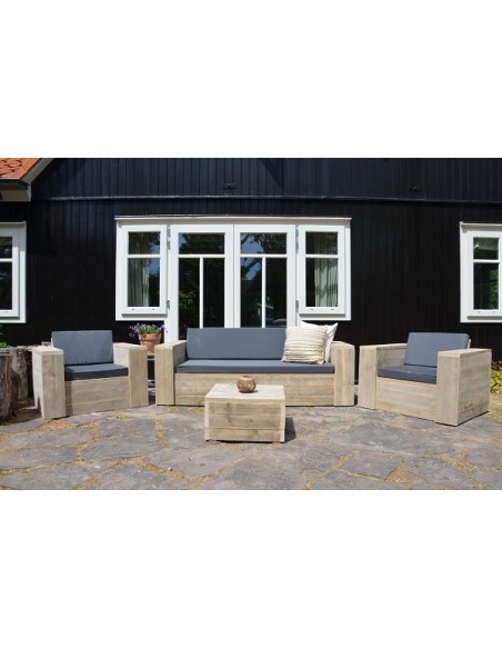 Sfeer foto loungeset steigerhout