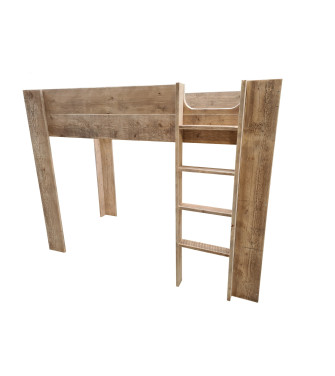 copy of Wood4you - Hochbett Noortje Bett mit Schreibtisch Gerüst Holz 210Lx165Hx96T cm