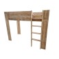 Wood4you - Hochbett Noortje Bett mit Schreibtisch Gerüst Holz 210Lx165Hx96T cm