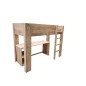 Wood4you - Hochbett Noortje Bett mit Schreibtisch Gerüst Holz 210Lx165Hx96T cm