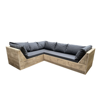 Wood4you - Set lounge 6 ponteggi in legno - incl cuscini floppy