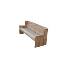 Wood4you - Banc de jardin Zeeland - Bois d'échafaudage "Do it yourself package" - 175Lx72Hx63D cm