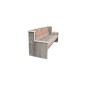 Wood4you - Panca da giardino Zelanda - Legno per ponteggi 'pacchetto fai da te' - 175Lx72Hx63P cm