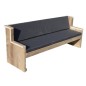 Wood4you - Panca da giardino Zelanda - 'Pacchetto fai da te' Impalcatura in legno - 175Lx72Hx62P cm - Incl cuscino