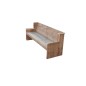 Wood4you - Panca da giardino Zelanda - 'Pacchetto fai da te' Impalcatura in legno - 175Lx72Hx62P cm - Incl cuscino