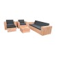 Wood4you - Loungeset 4 douglashout - incl kussens