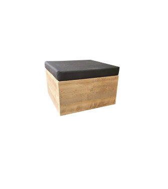 Wood4you - Hocker Washington  54Bx54Dx32H cm incl kussen