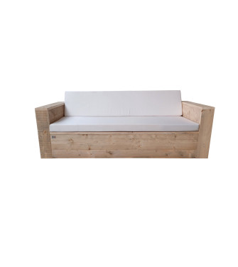 Wood4you - Loungebank Lissabon - Industrial wood - incl kussens