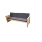 Wood4you - Garden bench - Wood - Kit - Incl cushion