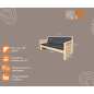 Wood4you - Garden bench - Wood - Kit - Incl cushion