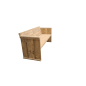 Wood4you - Gartenbank Ameland -  Bausatz Fichte 152Lx72Hx57T cm - Inkl. Kissen