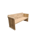 Wood4you - Panca da giardino Texel - Kit costruzione ponteggio legno 152Lx72Hx57P cm