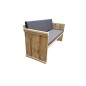 Wood4you - Banc de jardin Texel -  Kit de construction échafaudage bois 152Lx72Hx57P cm