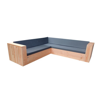 copy of Wood4you - Set lounge 2 douglas in legno 200x200 cm - incl cuscini