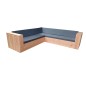 copy of Wood4you - Set lounge 2 douglas in legno 200x200 cm - incl cuscini