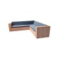 copy of Wood4you - Set lounge 2 douglas in legno 200x200 cm - incl cuscini