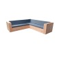 copy of Wood4you - Set lounge 2 douglas in legno 200x200 cm - incl cuscini