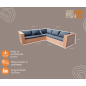 Wood4you - Lounge Set 2 Douglasie - inkl. Kissen