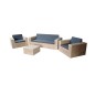 Wood4you- Lounge set échafaudage bois 4 - coussins inclus