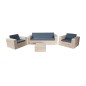 Wood4you- Lounge set échafaudage bois 4 - coussins inclus