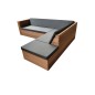 Wood4you - Lounge set 7 bois franc - coussins inclus