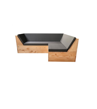 Wood4you Loungeset 8 Gerüstholz - inkl. elegante Kissen