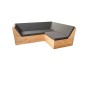 Wood4you Lounge set 8 scaffolding wood - incl. sleek cushions