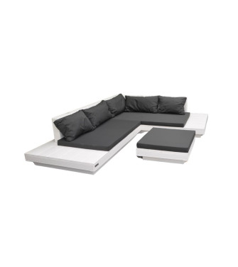 Wood4you - Loungeset 12 Wit  incl Plofkussens