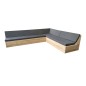 Wood4you Loungeset 13 scaffolding wood - GL shape - incl tight cushions