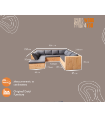 Wood4you - Lounge set 14 Douglas - incl cushions