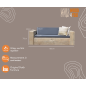 Wood4you - Loungesofa Washington - Industrieholz - inkl. Kissen