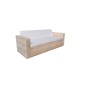 Wood4you - Loungesofa Lissabon - Industrieholz - inkl. Kissen