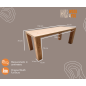 Wood4you - Table de jardin Chicago