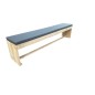 Wood4you - Banc de jardin New Harlem échafaudage bois - coussin inclus