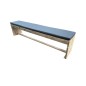 Wood4you - Banc de jardin New Harlem échafaudage bois - coussin inclus