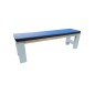 Wood4you - Bench - Seattle -  white - incl cushion