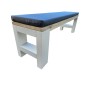 Wood4you - Bench - Seattle -  white - incl cushion