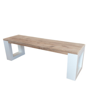 Wood4you - Bench - New Orleans -  white - Garden bench