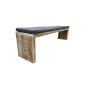 Wood4you - Banc de jardin Amsterdam échafaudage bois  - coussin inclus