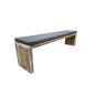 Wood4you - Banc de jardin Amsterdam échafaudage bois  - coussin inclus