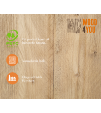 Wood4you - Tavolo bar - Impalcatura in legno con gamba a colonna