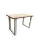 Wood4you - Standing table "New England" scaffolding wood - white