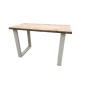 Wood4you - Standing table "New England" scaffolding wood - white