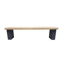 Wood4you - Banc de Jardin New England Échafaudage Bois  anthracite