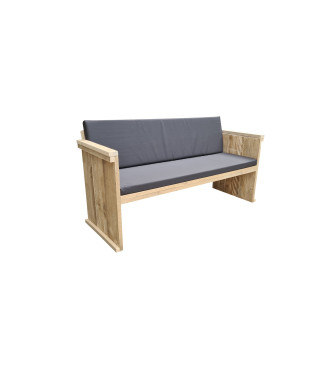 Wood4you - Garden bench - Texel - Scaffold wood kit 152Lx72Hx57D cm