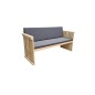 copy of Wood4you - Banc de jardin Texel -  Kit de construction échafaudage bois 152Lx72Hx57P cm